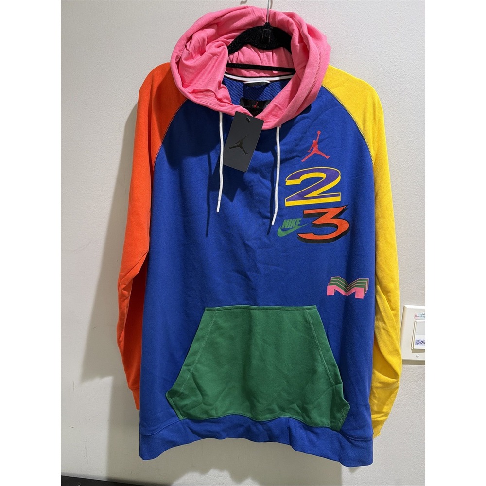 Vintage Nike Air Jordan Unite Jumpman • Color-Block • Hoodie • Size XL • NEW NWT